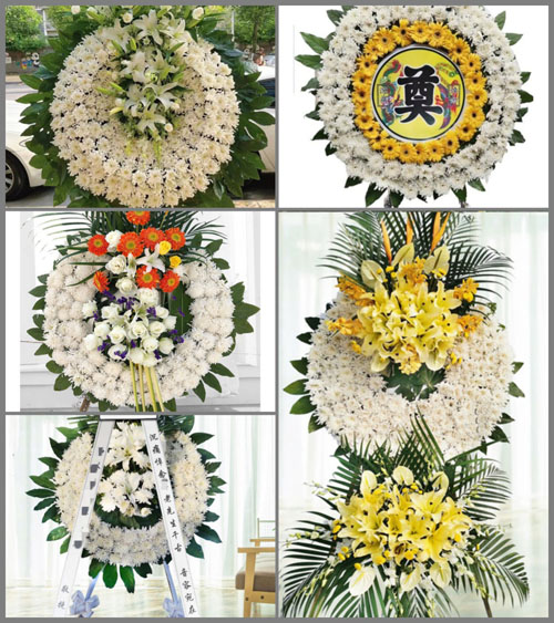 山东滨州滨城区滨北街道西寨子村花圈速递